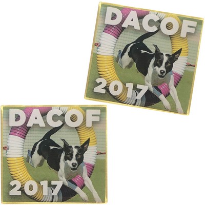 Offset & Screen Printed Lapel Pins - 1 1/4" W x 1 1/4" H